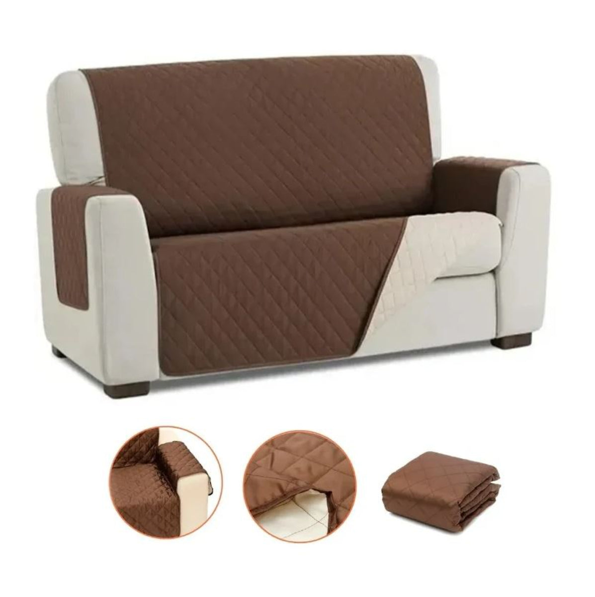 PROTECTOS SOFA DOBLE FAZ - 1 - 2 y 3 PUESTOS