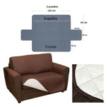 PROTECTOS SOFA DOBLE FAZ - 1 - 2 y 3 PUESTOS