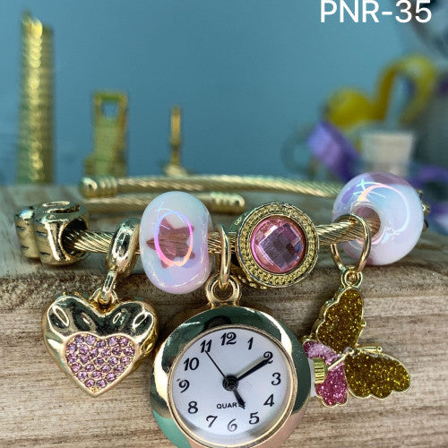 RELOJ PULSERA TIPO PANDORA